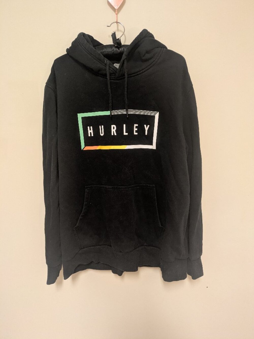 Hurley men's size xl black sweatshirt logo